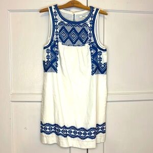 Madewell embroidered dress XS
